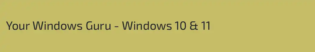 Your Windows Guru - Windows 10 & 11